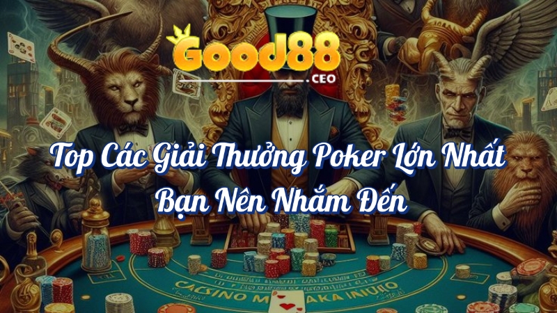 Top các giải đấu Poker lớn nhất bạn nên nhắm đến